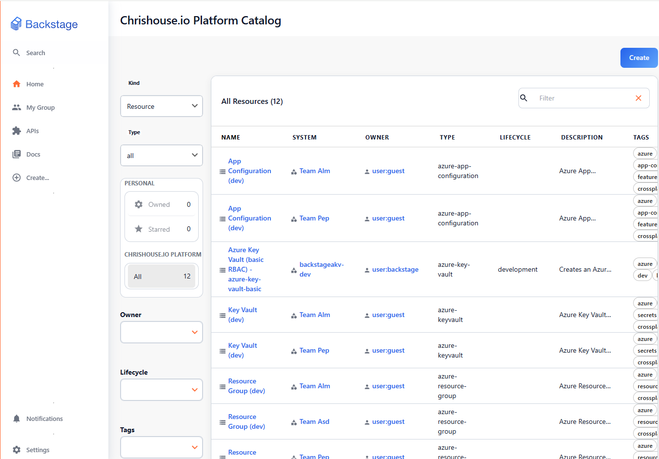 Backstage screenshot